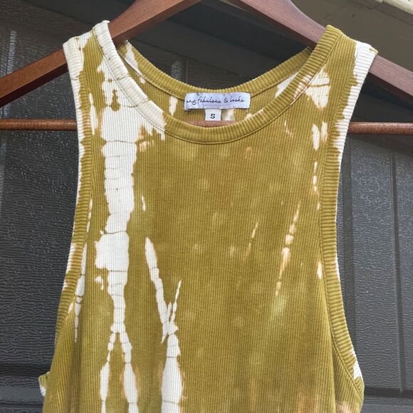 Young Fabulous Broke Tie-Dye Ribbed Midi Tank Dress Size Small Coastal Vibes - Picture 4 of 13